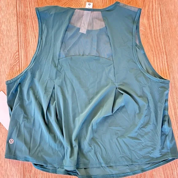 Lululemon Sculpt Cropped Tank Teal NWT 12 - Picture 3 of 5